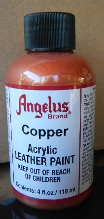 Angelus Paint Copper 118ml Angelus Leather Paint  Angelus 2 Thin, Angelus 2 Hard, Angelus Preparer and Degalzer Angelus Stripper Leather Paint  Leather Dye Leather Preparer Acrylic Paint